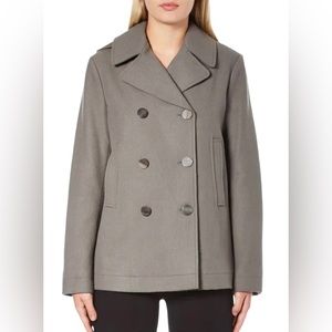 Helmut Lang cropped pea coat. Size M